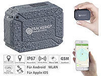 TrackerID WLAN, GPS & GSM-Tracker, Live-Tracking-App, Gegensprech-Funktion, IP67; Fahrrad-Diebstahlsicherungen & -Klingeln, AirTag-kompatibel 